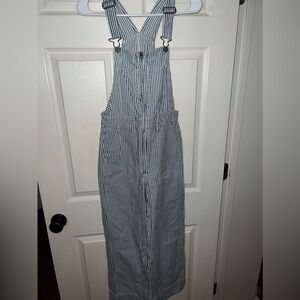 Abercrombie & Fitch pinstripe overalls XS